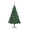 vidaXL Artificial Christmas Tree Green PVC, steel, plastic Large